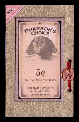 Picture, Helmar Brewing, T206-Helmar Card # 407, Hal Chase, Side view, arms at belt level, Cincinnati Reds